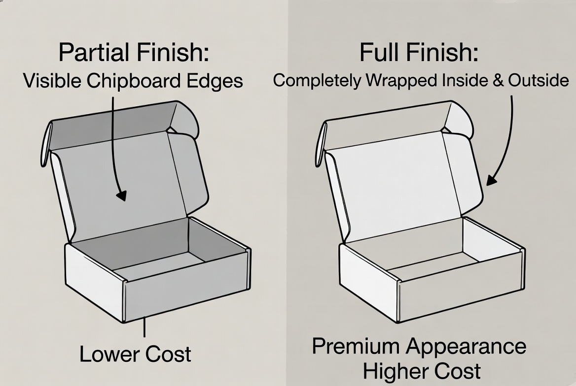 Partial Vs Full Finish Rigid Boxes