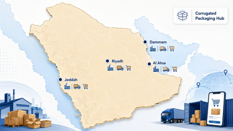 Saudiya gofrirovka qilingan qadoqlash klasteri Map.jpg