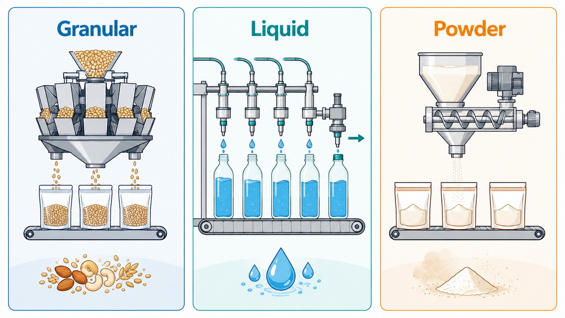 Granular Liquid Powder Equipment Icons