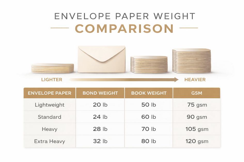 Envelope Paper Weight Explained: How To Choose The Right Paper for ...