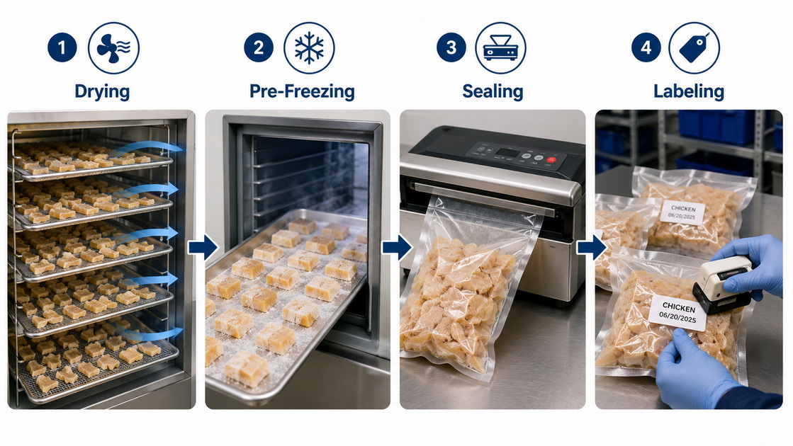 Vacuum Sealing Process Steps