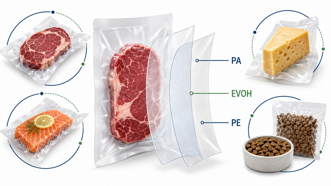 High Barrier Vacuum Pouch Materials